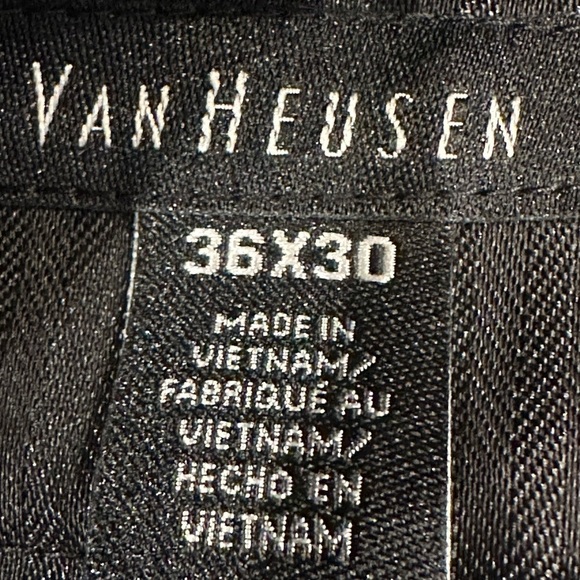 Van Heusen Gray Flex Flat Front Straight Leg Dress Casual Everyday Pants 36 X 30 - Picture 6 of 10